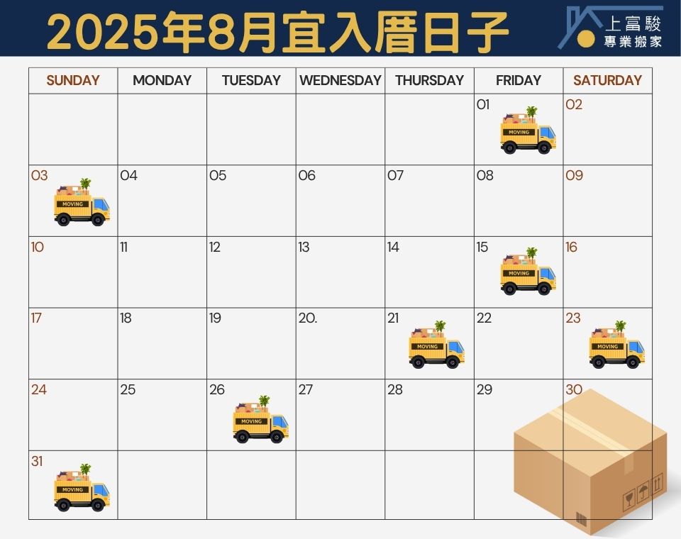 2025年6月入厝好日子是什麼時候？