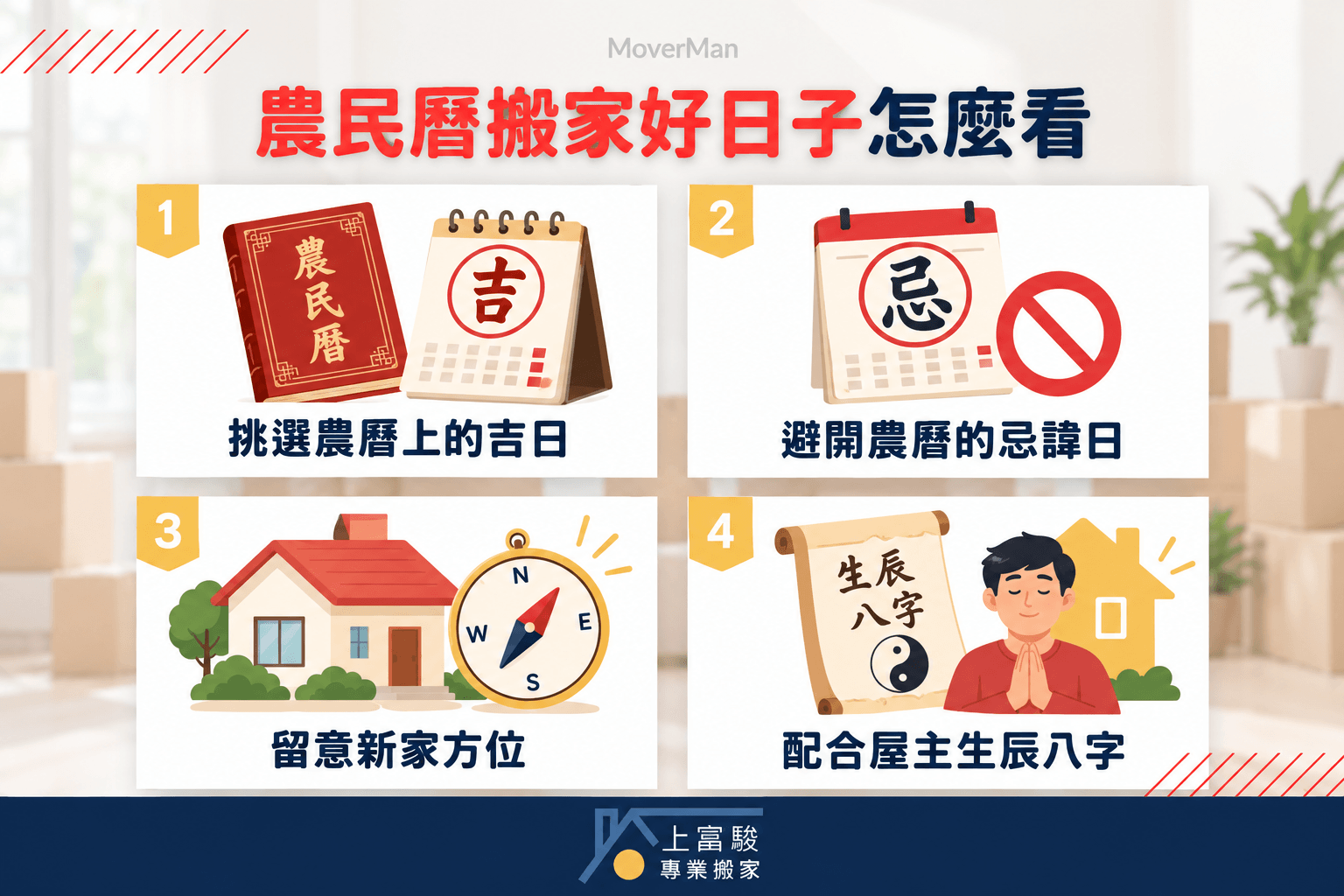 農民曆搬家好日子注意這四點